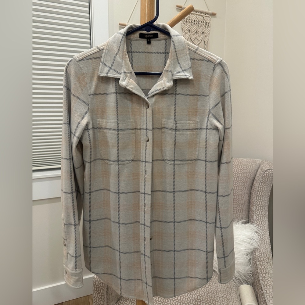 Plaid Button-Up Shacket - image 1